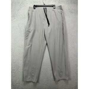 Republic Rec Pants Mens 40X28 Grey Elastic Waist Straight Sweatpants‎ Drawstring